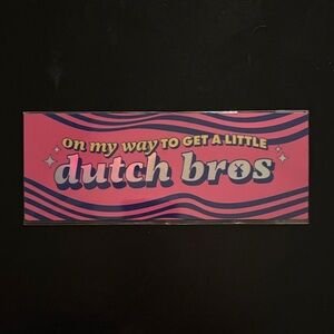 Pink Dutch Bros Car Magnet